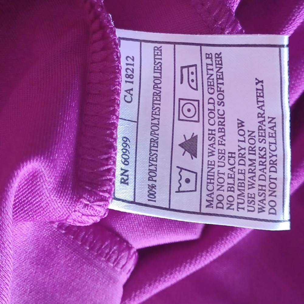 Antigua XXL Purple Short Sleeve Polo Shirt - Picture 12 of 14